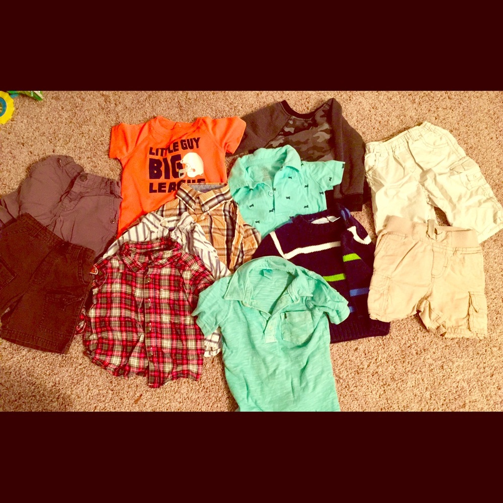 Boys Clothing LOT: Shorts and Shirts 3 - 12 Months